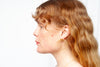 Pendientes largos con gancho y motivo Euro Gold B88