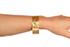24karat Gold plated bracelet with moonstone. Modern design