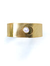 24karat Gold plated bracelet with moonstone. Modern design
