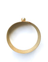 24karat Gold plated bracelet with moonstone. Modern design