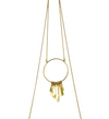 Collar circular con flecos dorados "Sin nombre"